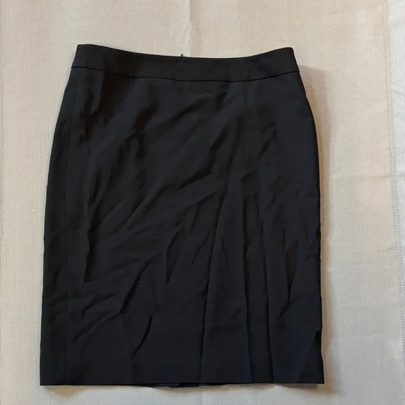 Talbots Classic Black Pencil size 6 wool blend Skirt - Picture 1 of 6